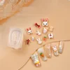 Nailart Easter Bunny Rabbit Mold 3D Carving Silicone Nail Mould Template DIY Manicure Deco Tools 1