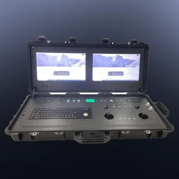 Stazione di Terra Integrata per Droni Multirotore con Doppio Schermo e Computer Robusto per Droni VTOL