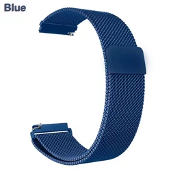 Milanese Loop Magnetic Metal Bracelet Wristband Strap - 20MM COROS APEX 42MM (Blue)
