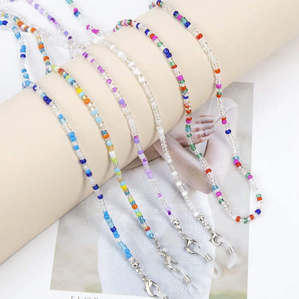 New Fashion Women Reading Glasses Chain Retro Beads Eyeglass Sunglasses Spectacle Cord Neck Strap String Mask Chain Eye Wear