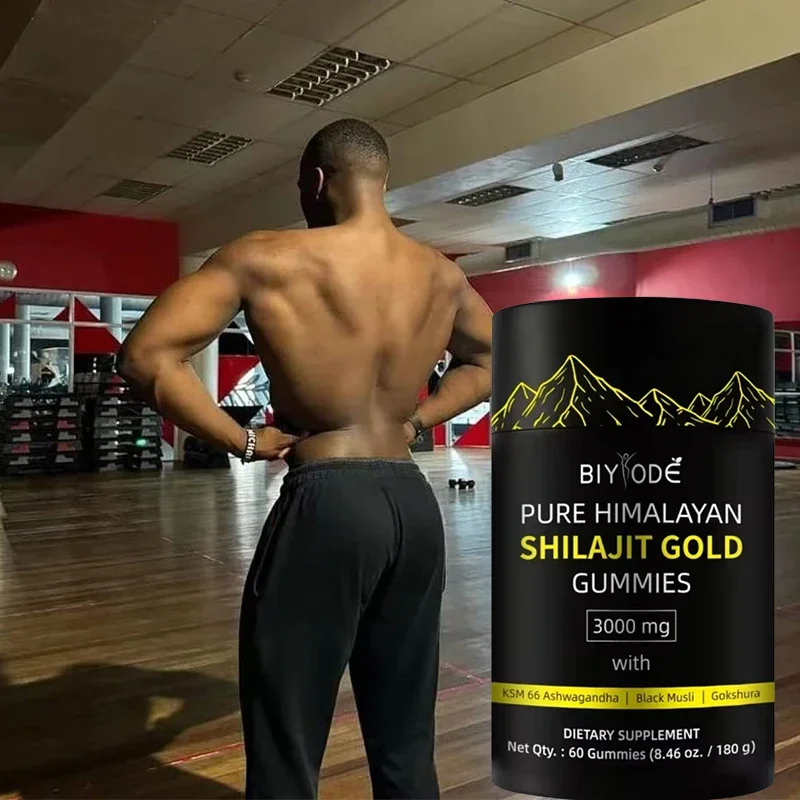 1 bottle of Himalayan Shilajit resin gummies to increase energy relieve fatigue and supplement nutrition