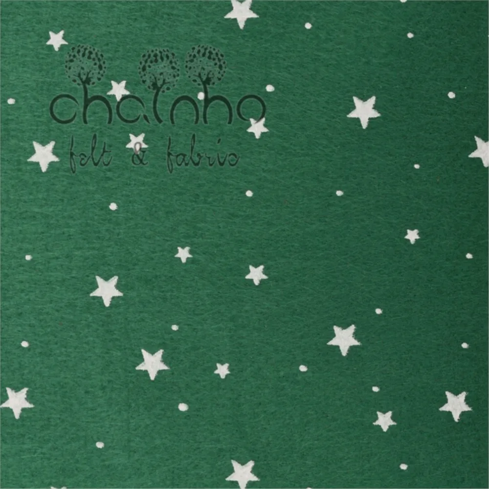 Printed Polyester Nonwoven Felt Fabric,1mm Thickness,DIY Sewing Material,Christmas Series,9 Pieces,15x15cm or 30x30cm Per Piece