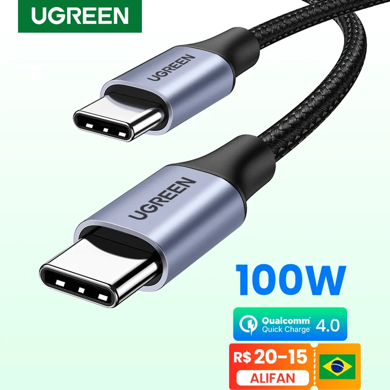 UGREEN kabel USB PD100W USB C do typu C szybka ładowarka kabel do Xiaomi Samsung MacBook iPad 5A telefon komórkowy przewód USB typ C 1 UGREEN kabel USB PD100W USB C do typu C szybka ładowarka kabel do Xiaomi Samsung MacBook iPad 5A telefon komórkowy przewód USB typ C 1