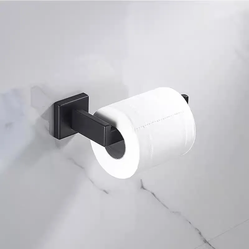 304 Stainless Steel 1 Piece Matte Black Toilet Paper Holder Wall Mounted Tissue Roll Hanger Bathroom toilet paper holder,toilet roll holder,tissue holder