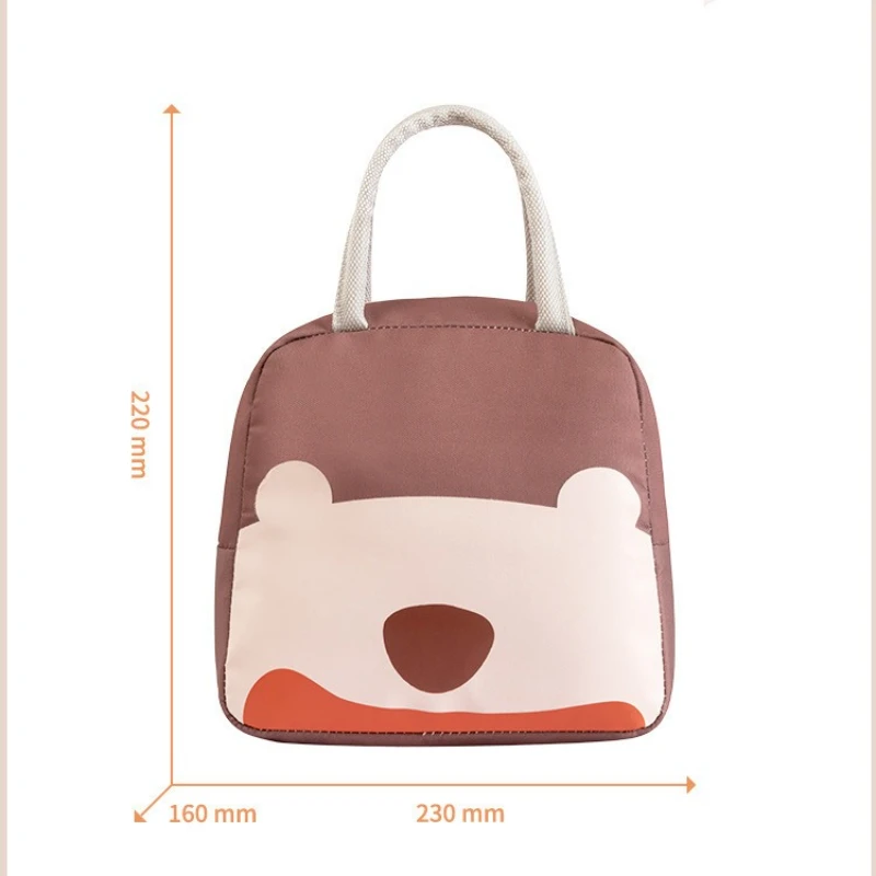 Cartoon Lunch Bags Portable Insulated Thermal Heat Children's Bento Bag Picnic Tote Kid Lunch Box Bags Cooler Kids Food Box
