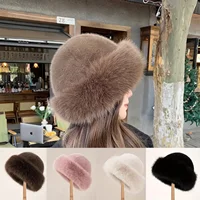 Thicken Plush Warm Fur Hat Fluffy Beanie Warm Thick Hat Mongolian Caps for Casual Trips Sports Skiing 1