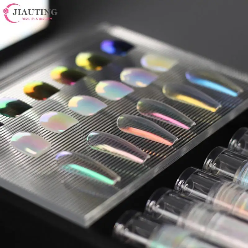2.2Ml Aurora Liquid Magic Mirror Powder Aurora Nail Powder Effetto Specchio Chrome Nail Art Mermaid Rainbow Nail Art Pigment Chrome