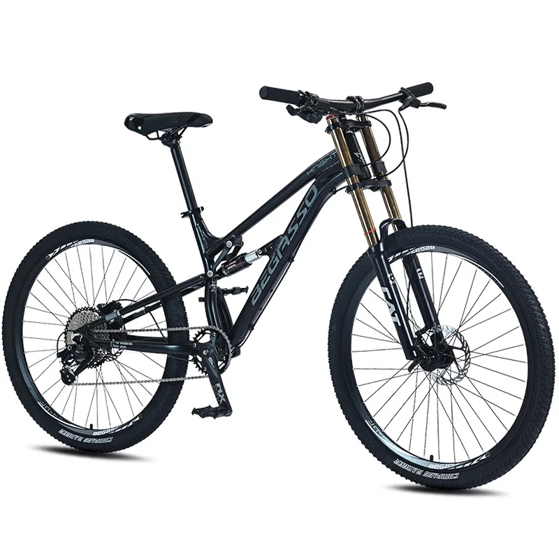 Mountain bike 26 27.5 Inch aluminum alloy soft tail DH bike hydraulic disc brake MTB oil shock fork