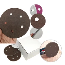 

5" 5 Hole Sponge Dry Wet Sandpaper Sanding Discs Grits 300# - 2000# Sand Pads