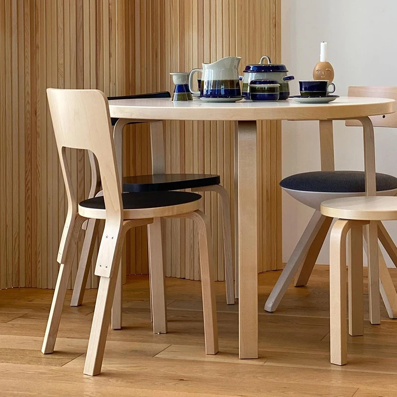 Тонкие модные обеденные стулья, качественное искусственное покрытие, высокая древесина, маленький скандинавский отель, двойной детский стул, кухня, домашняя мебель