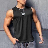 2024 Newest Summer Gym Vest High Quality Mesh Shirt Sleeveless T-shirts Men Tank Tops Basketball Running Fitness Sports Vest Men 1