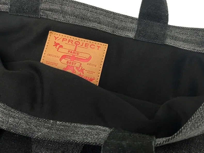Capacity Embroidered Project Messenger Strap Bag Men Women High Quality denim Functional Shoulder Bags #787