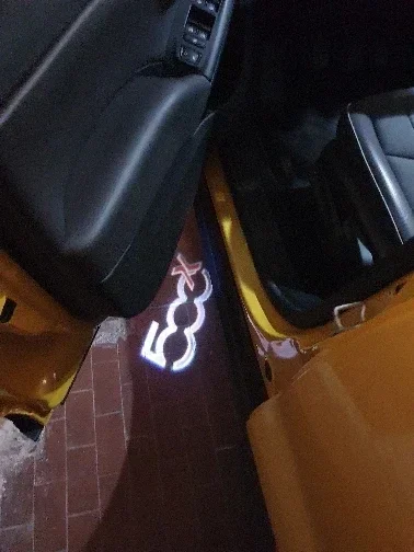 2024 Nuovo 2P/4Pcs Car Light 500X Logo Per Fiat Punto 500X 500L 500 Fiat Luce Di Cortesia Led Car Door Spia Lampada Atmosfera