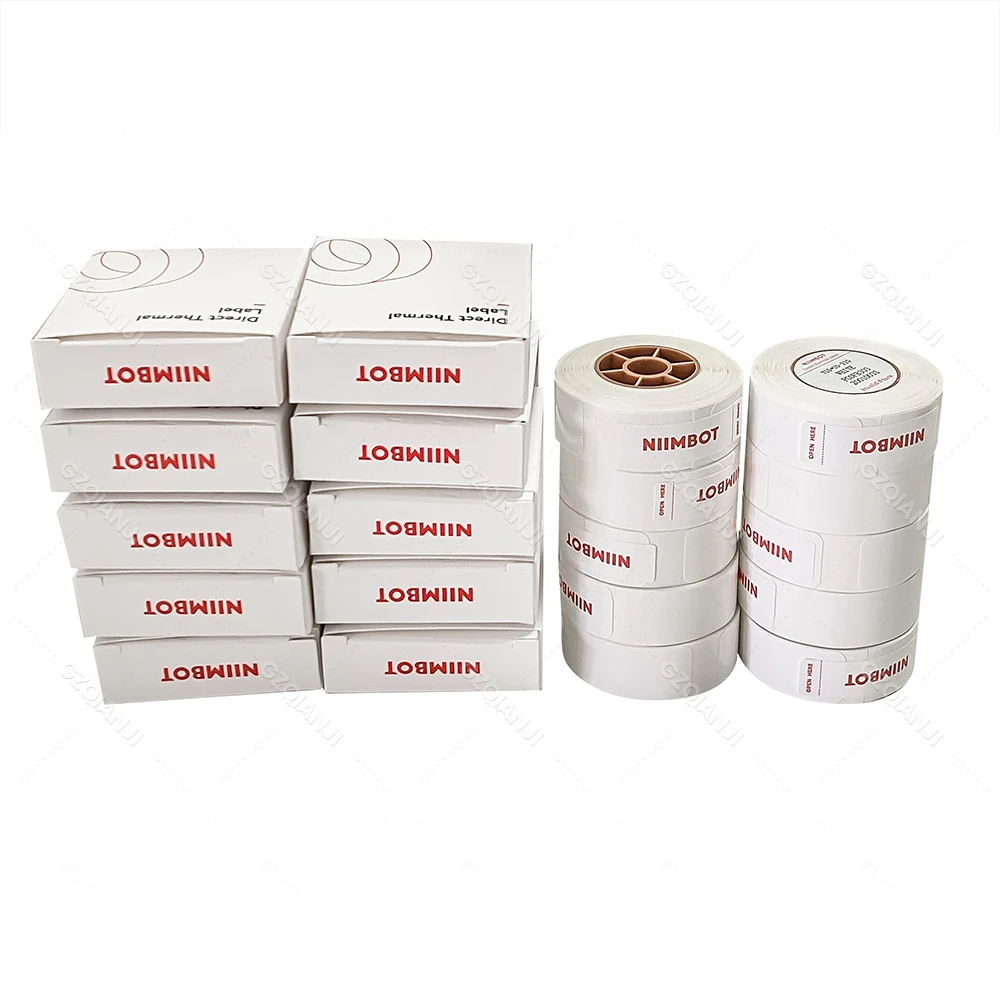 Niimbot D110 D11 Printing Label D101 Waterproof Anti-Oil Price Label Pure Color Scratch-Resistant Food Date Barcode Label Paper