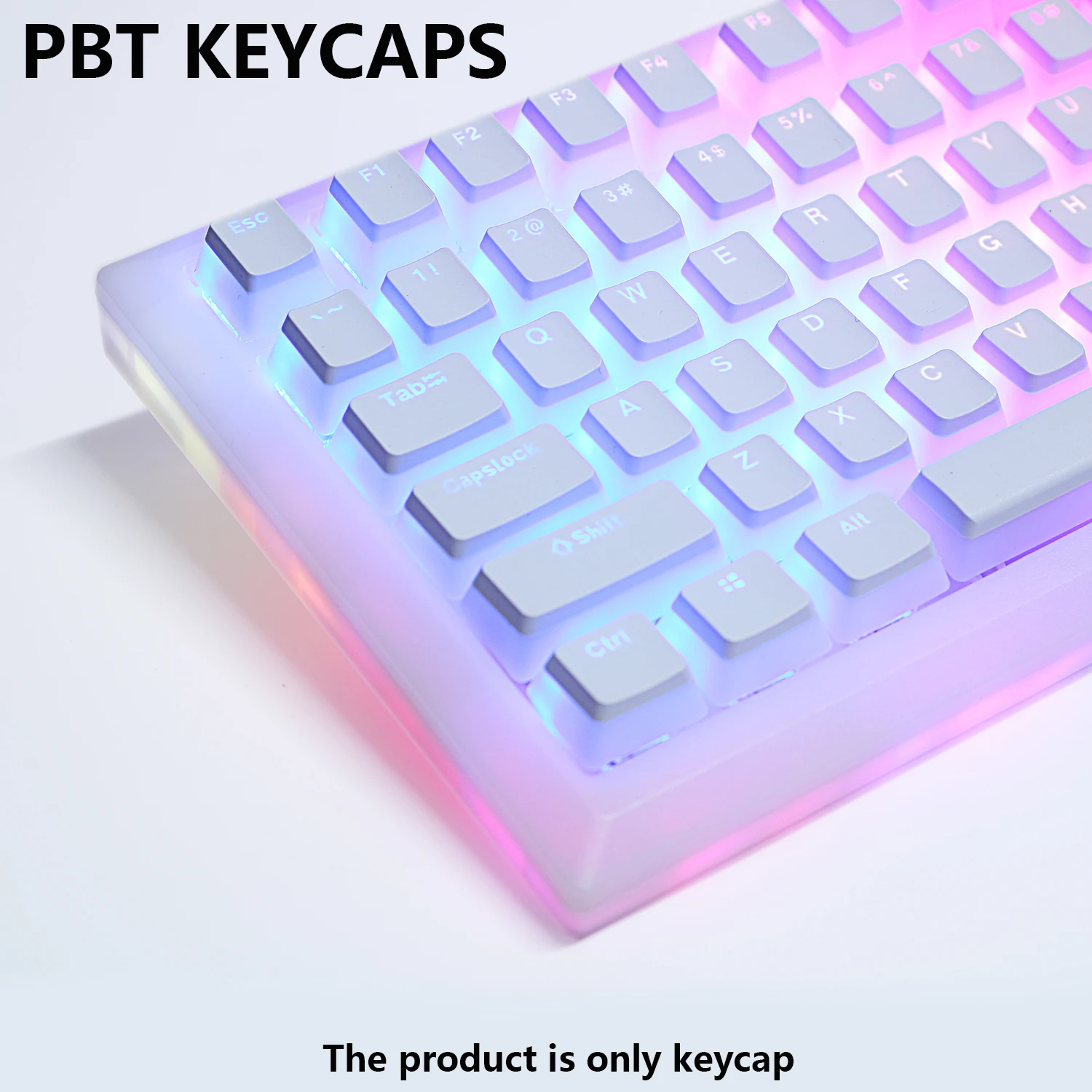 Pbt Pudim Keycaps para Teclado Mecânico Tampa de Chave do Perfil Oem Interruptor mx Rgb Backlit 87 104 Teclados Gamer 129 Chaves - Imagem 2