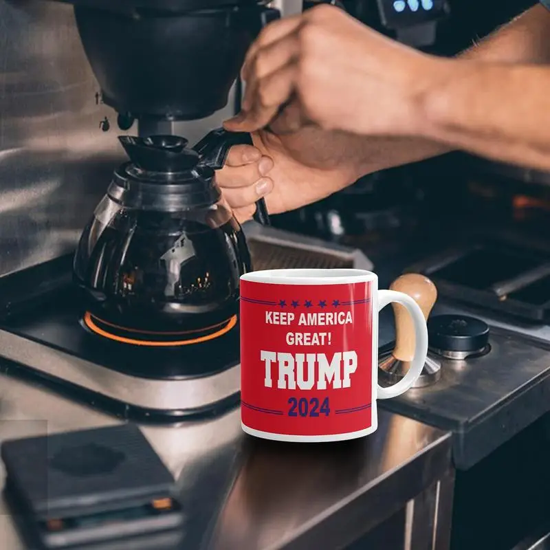Donald Trump Mug Funny Hot Coffee Mug 350ml Ceramic Mugs Keep America Great  2024 Campaign President Election Vote Ceramic Gift - AliExpress