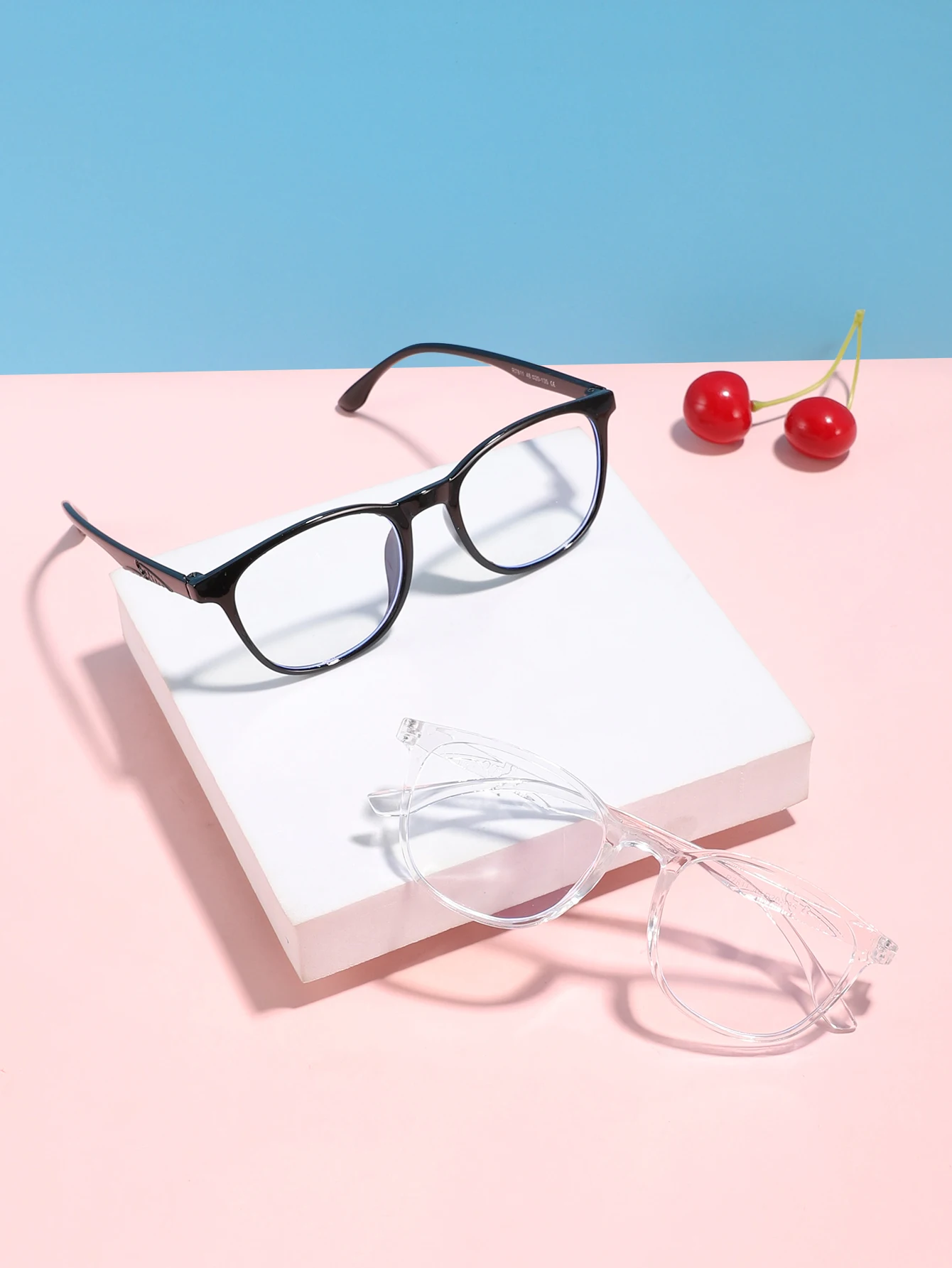 2pcs of teen 12-16 years old acrylic campus style rectangular fashion anti-blue light glasses for everyday life