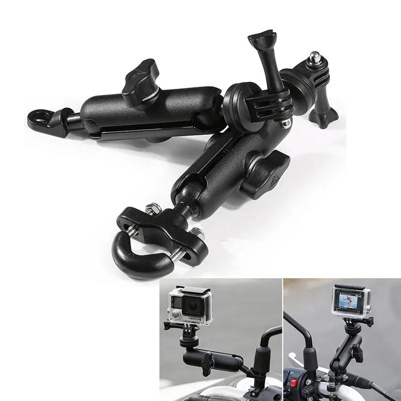 Motorcycle Selfie Stick Monopod Handlebar Mount Bracket for GoPro Max