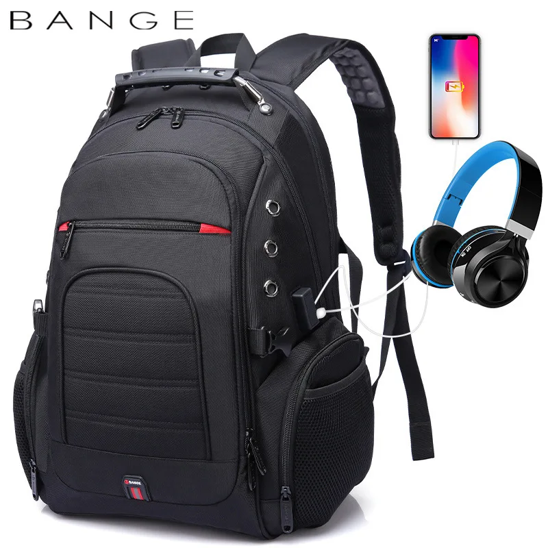 

BANGE Oxford Fashion Multifunction Backpack for Teenager Boy School Bag Camping Trave Bags with High Capacity Shoulder Bagpack