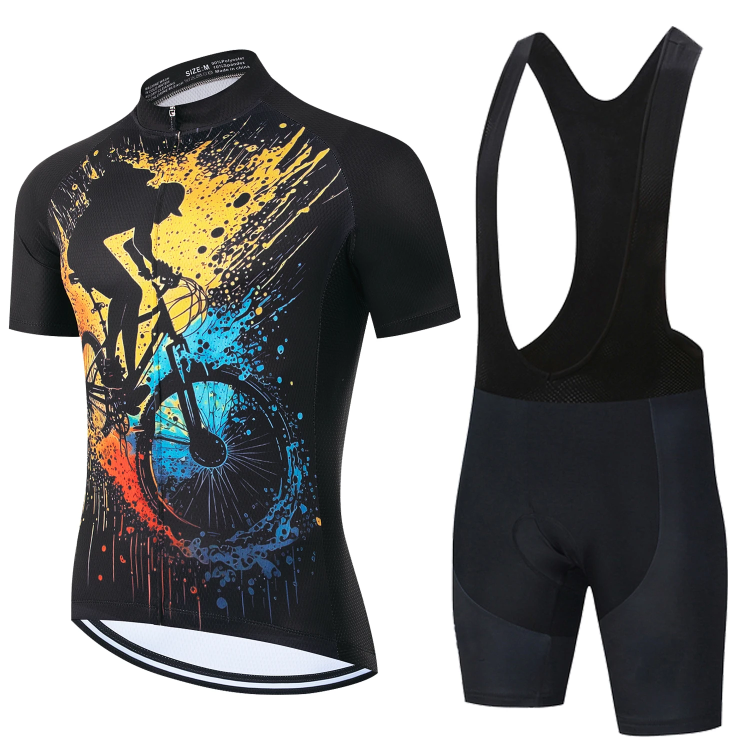 Premium Men's Summer Cycling Jersey and Bib Set - Professional MTB Apparel