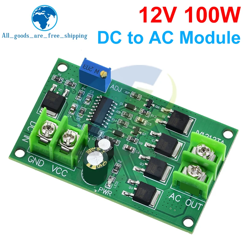 Trasformatore inverter di potenza DC-AC da 100 W DC 12V a AC 12V/24V Generatore di segnale a onda quadra Regolatore di tensione Scheda convertitore di potenza - immagine 4