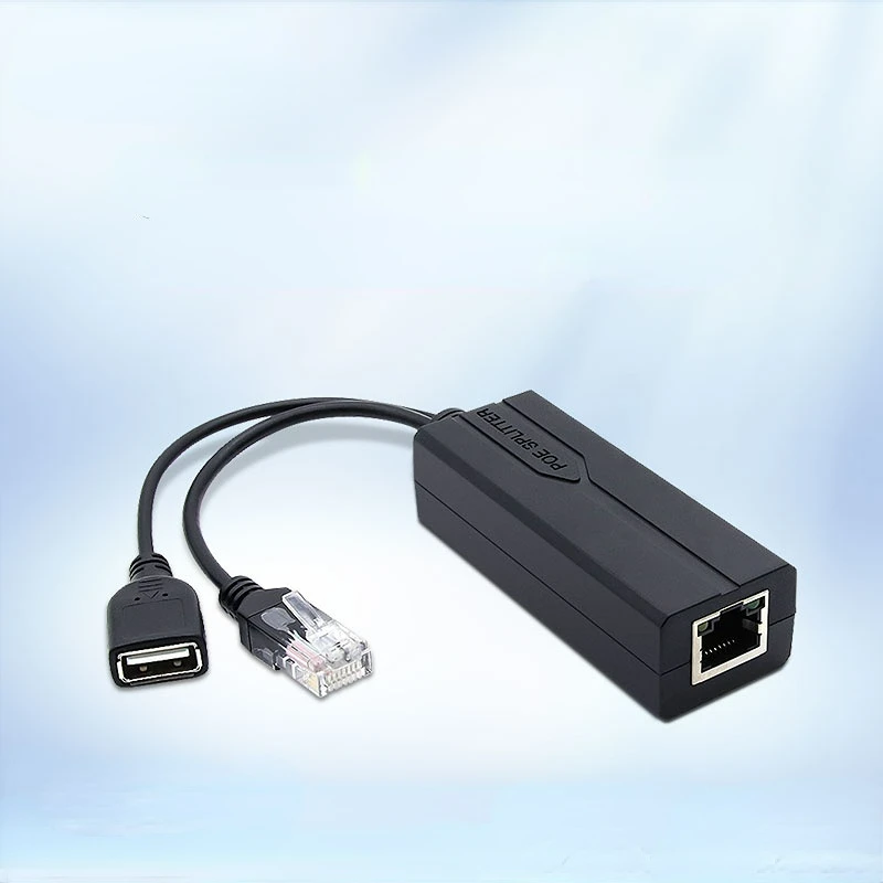 

DC48V To 5V USB Female Type A Port POE Spliter Isolation Function 802.3af/at for IP Camera power Supply Module Ethernet