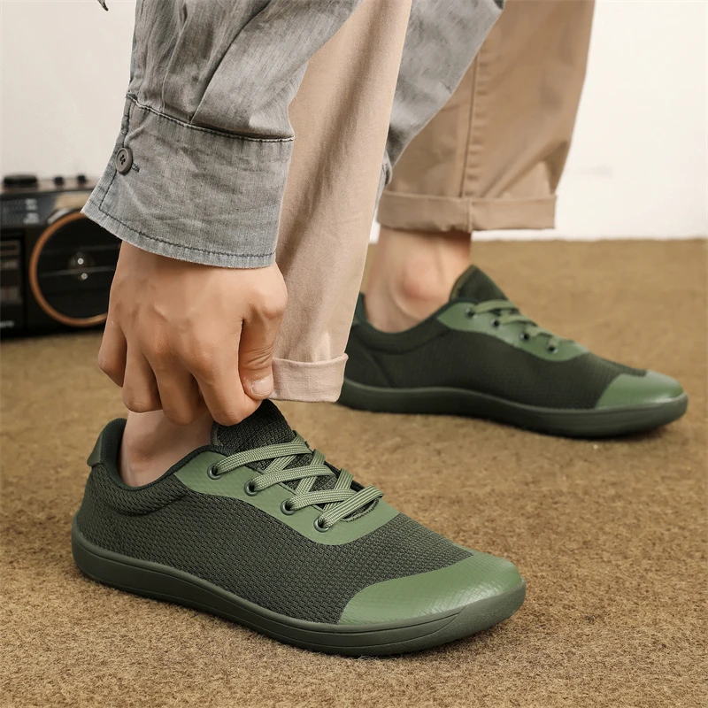 New Minimalist Shoes for Men Wide Toe Barefoot Zero Drop Shoes Casual Breathable Mesh Lightweight Walking Sneakers Man 4