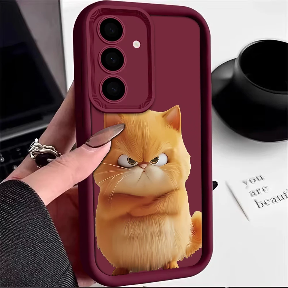 Vibrant Yellow Cat Phone Case with Ultra Lens Protection