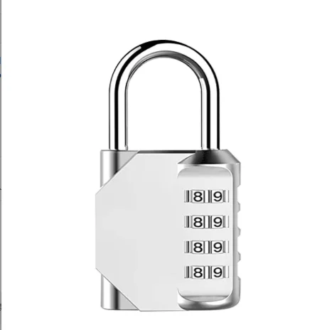 מנעול נסיעה למניעת גניבה לתיק גב קטן, מנעול איפוס עם קוד סיסמה למזוודה בשילוב 3/4 ספרות