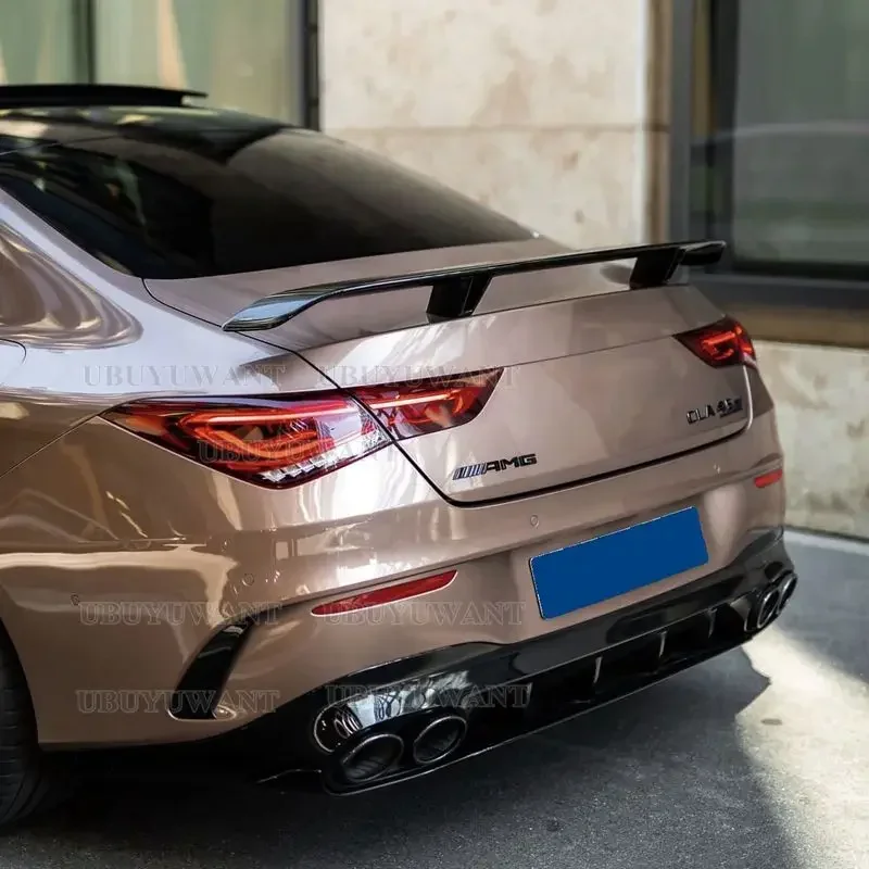 

Задний спойлер багажника для Mercedes Benz C118 CLA Class 2019-2021 кла180 кла200 кла250 кла220 кла35 45 ABS Крыло багажника автомобильный Стайлинг