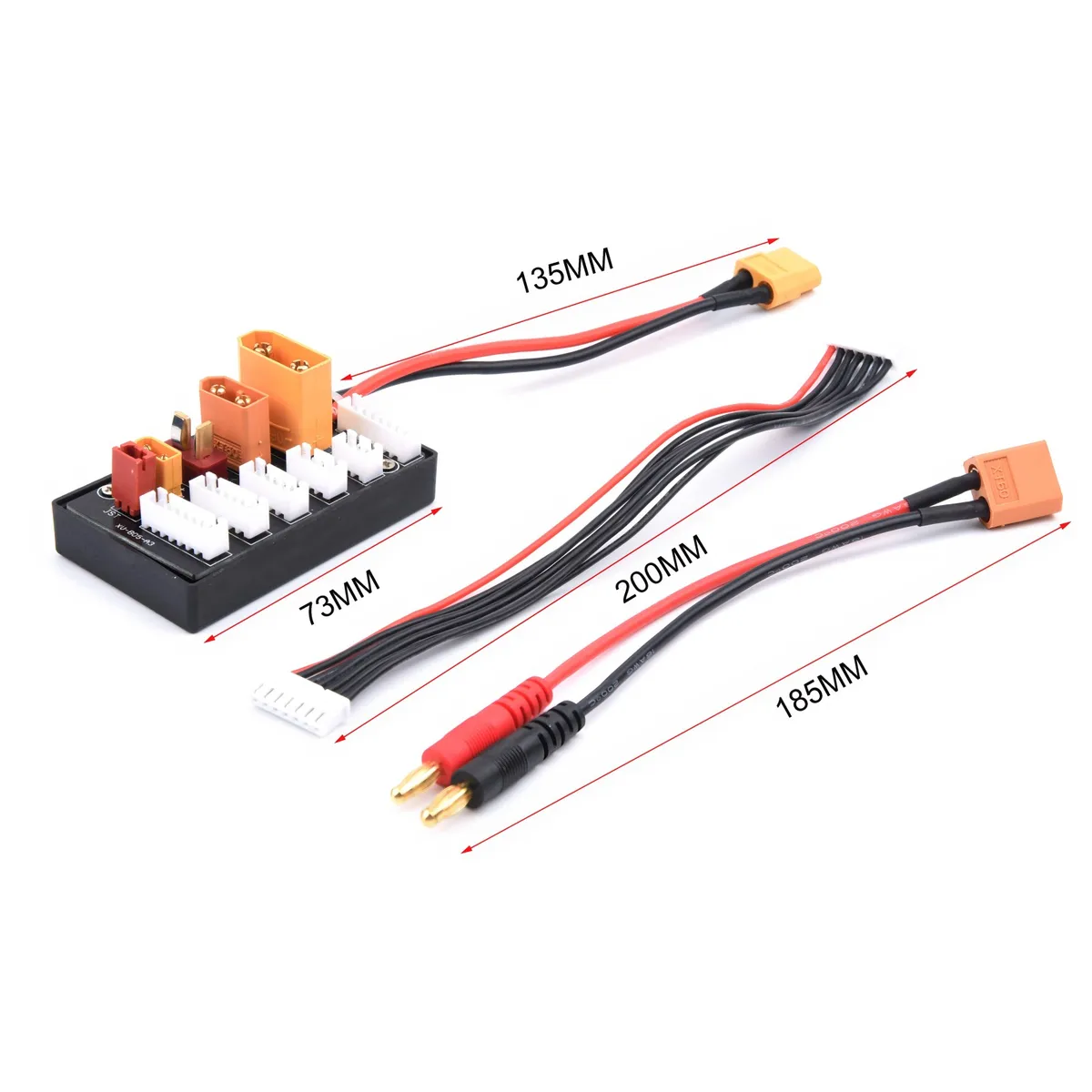 Multi 2S-6S Lipo Parallel Balanced Charging Board XT60 Plug For RC Battery Charger B6AC A6 720i Parallel Charging Plate Board — view 6