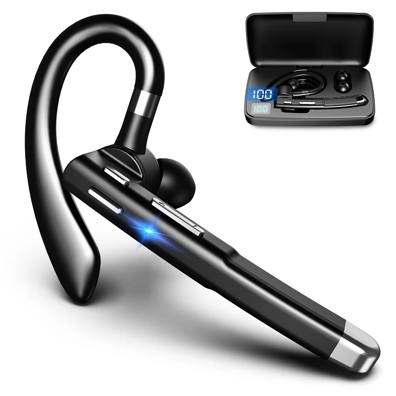 

Bluetooth Earphones 5.1 Headphones Stereo Handsfree Noise Canceling Wireless Business Headset With HD Mic For All Smart Phones