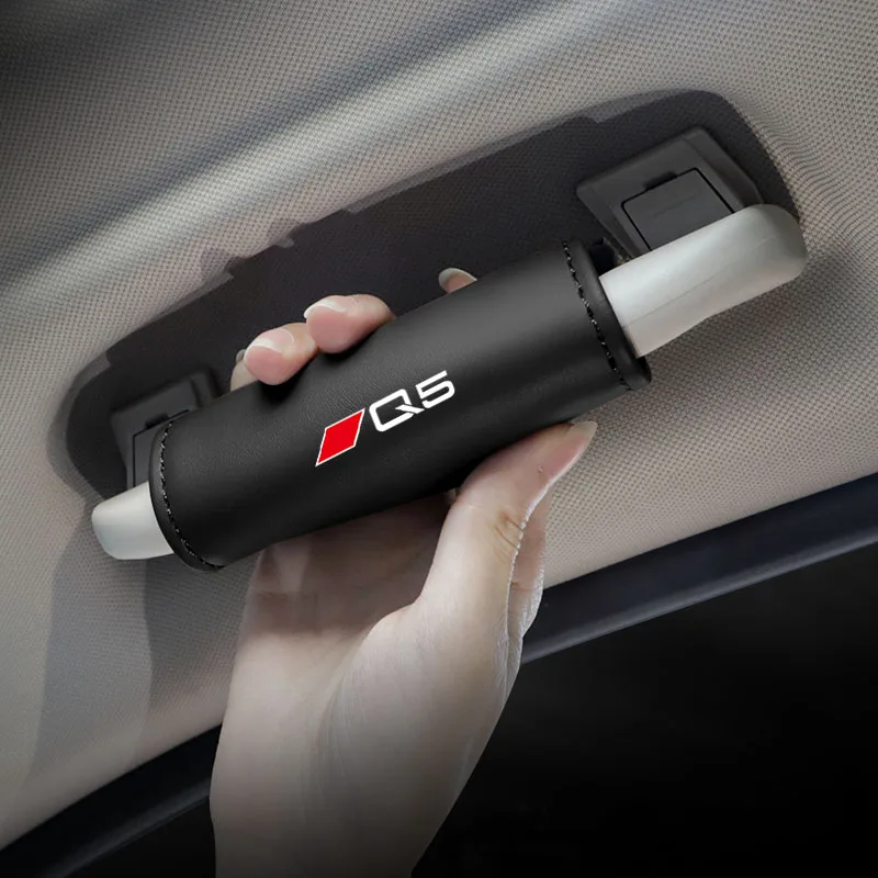 Pu Leather Car Roof Handle Protective Cover Interior Accessories For