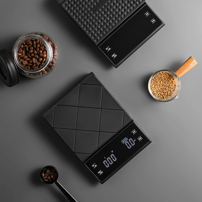 USB 충전 주방 커피 저울 타이머 LED 디지털 oz/Ib/g 전자 저울 가정용 주방 식품 저울