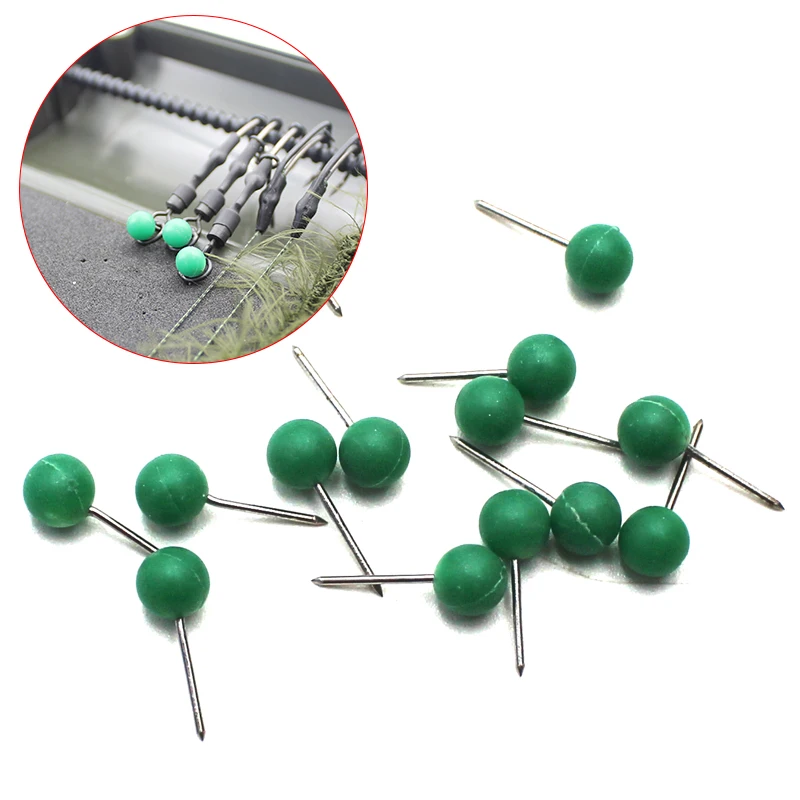 

100pcs Carp Fishing Accessories Carp Rig Spare Pins Pop Up Boilies Hair Ronnie Rig Stop Needles For Carp Fishing Tackle Box