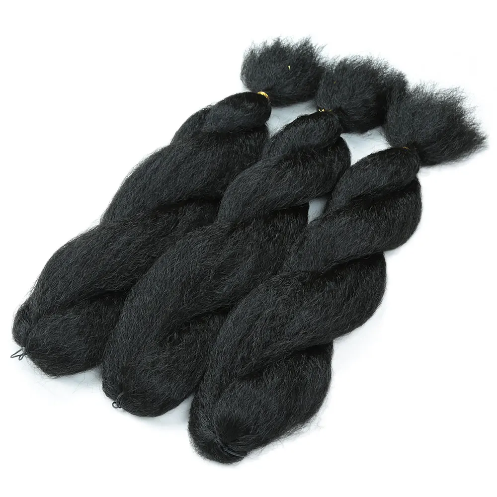 Synthetic Crochet Vixen Bundles 26 inch Kinky Straight Crochet Hair for Black Women Premium Synthetic Fibers Crochet Braids 5