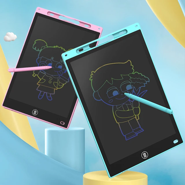 1pc 12 Inch LCD Writing Tablet Drawing Board Graffiti Sketchpad Mgaic Erasable Handwriting Pad Toys for Kids Boys Gifts 4