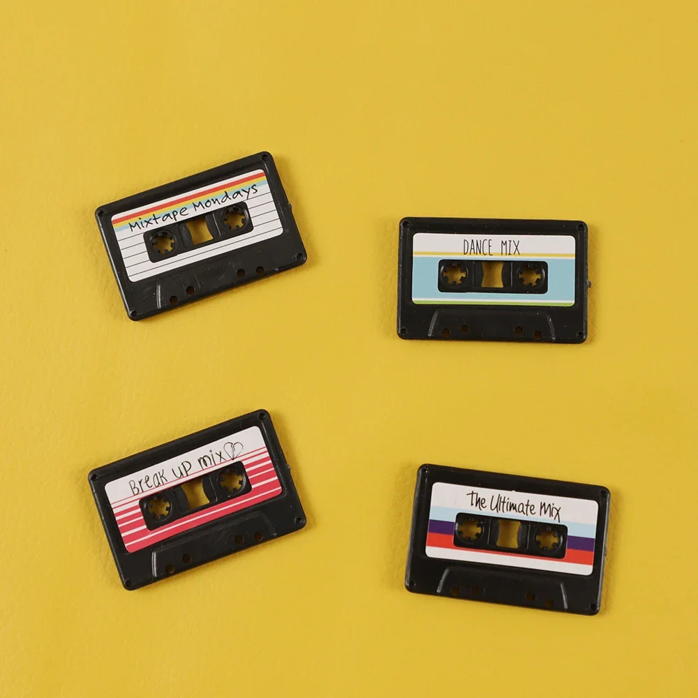 4Pcs/Pack Creative Gramophone Record Fridge Magnet Message Board Reminder Refrigerator Sticker For Home Kitchen Decoration