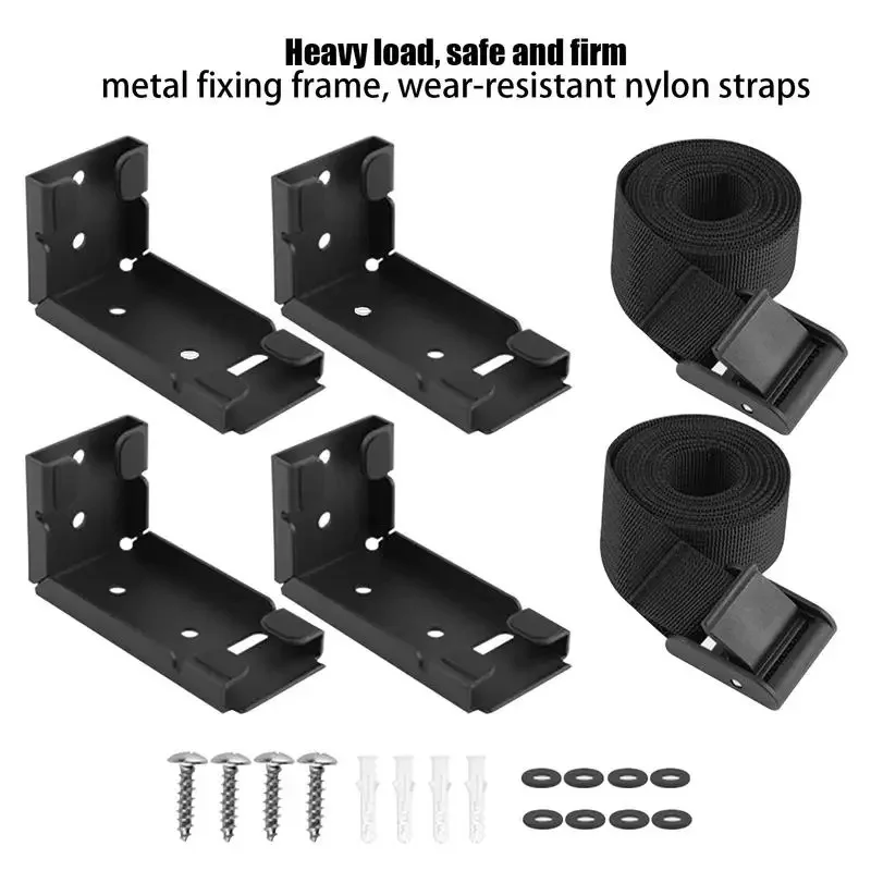 Universal Pc Case Holder Under Desk Wall Side Cpu Stand Rack Adjustable ...