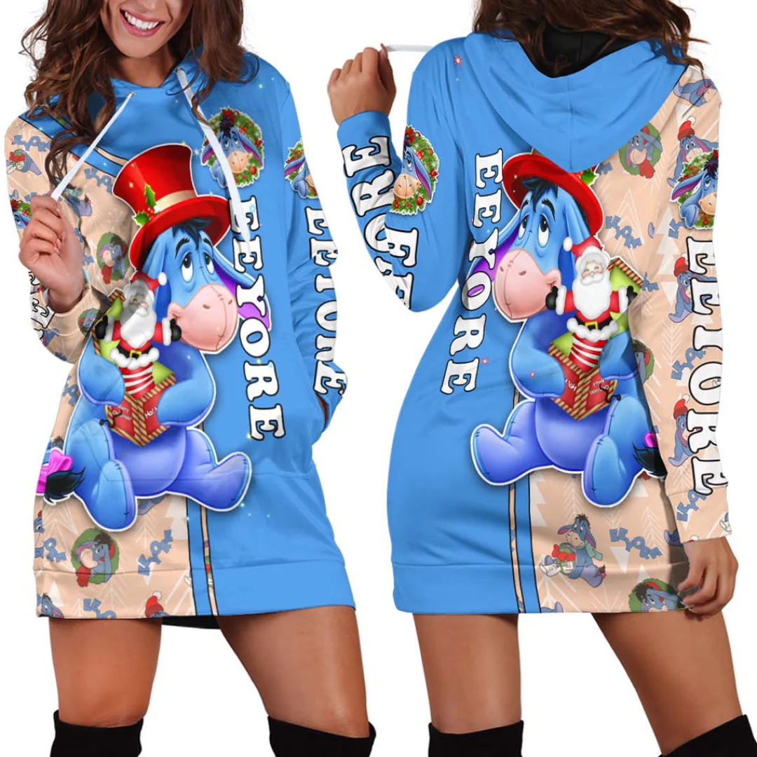 eeyore dressing gown ladies Oodie Ladies Eeyore Dressing Gown Disney Winnie The Pooh Eeyore Butterfly  Women's Knit Zippered