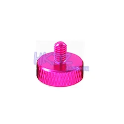 Colorful Aluminum Knurled Thumb Screws for DIY Decorative Projects (Rose Red)