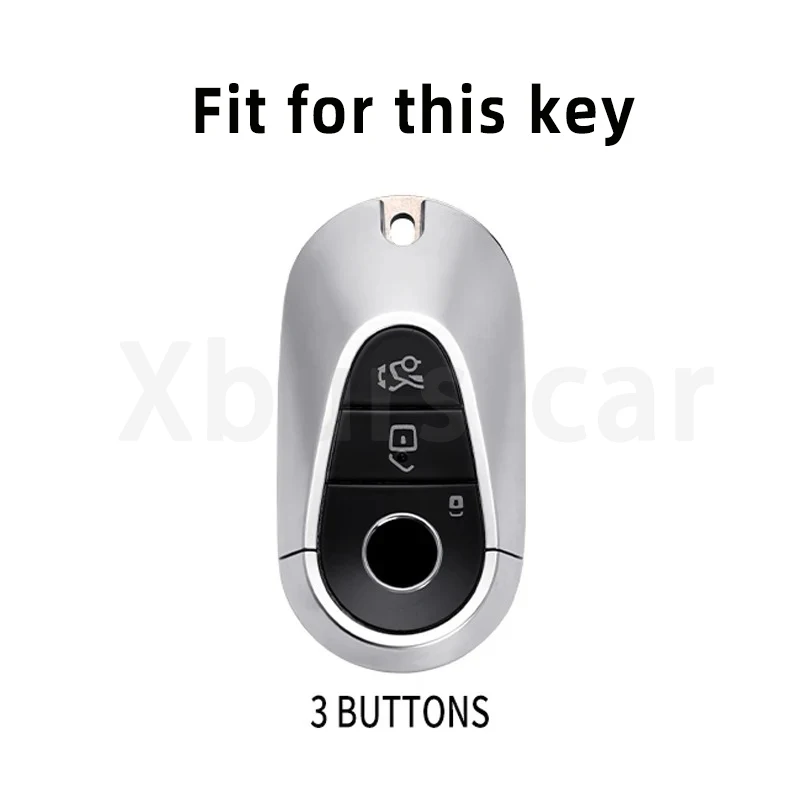 Fob della copertura della cassa chiave a distanza dell'automobile del cuoio di TPU per Mercedes Benz classe C S W223 W206 S350 S400 S450 S500 C200 C260 accessori  34