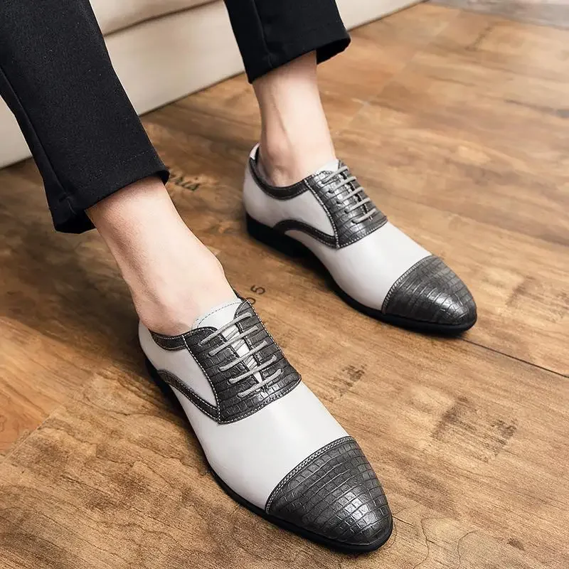 

Elegant Men's Shoes Spring and Autumn Men's Business Casual Shoes British Fashion Banquet Wedding Party Shoes