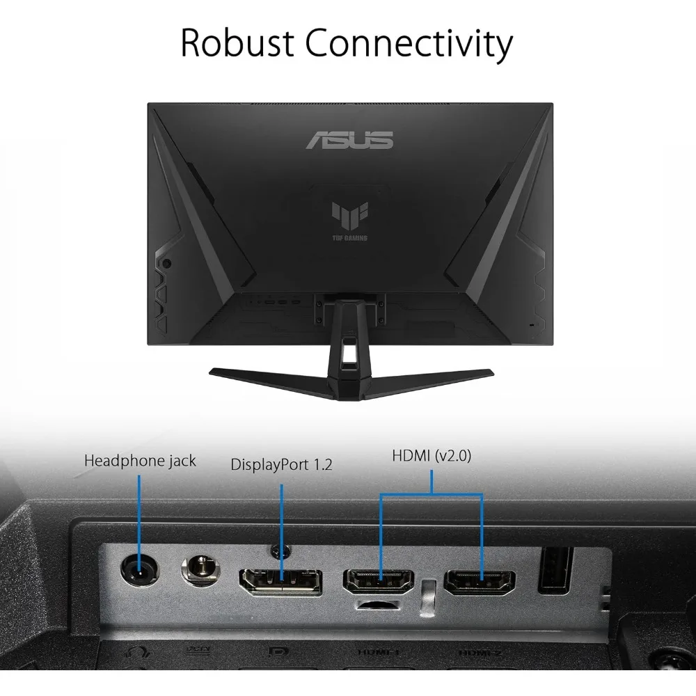 TUF Gaming 31.5” 1440P HDR Monitor (VG32AQA1A) - QHD (2560 x 1440), 170Hz, 1ms, Extreme Low Motion Blur, FreeSync Premium, 6