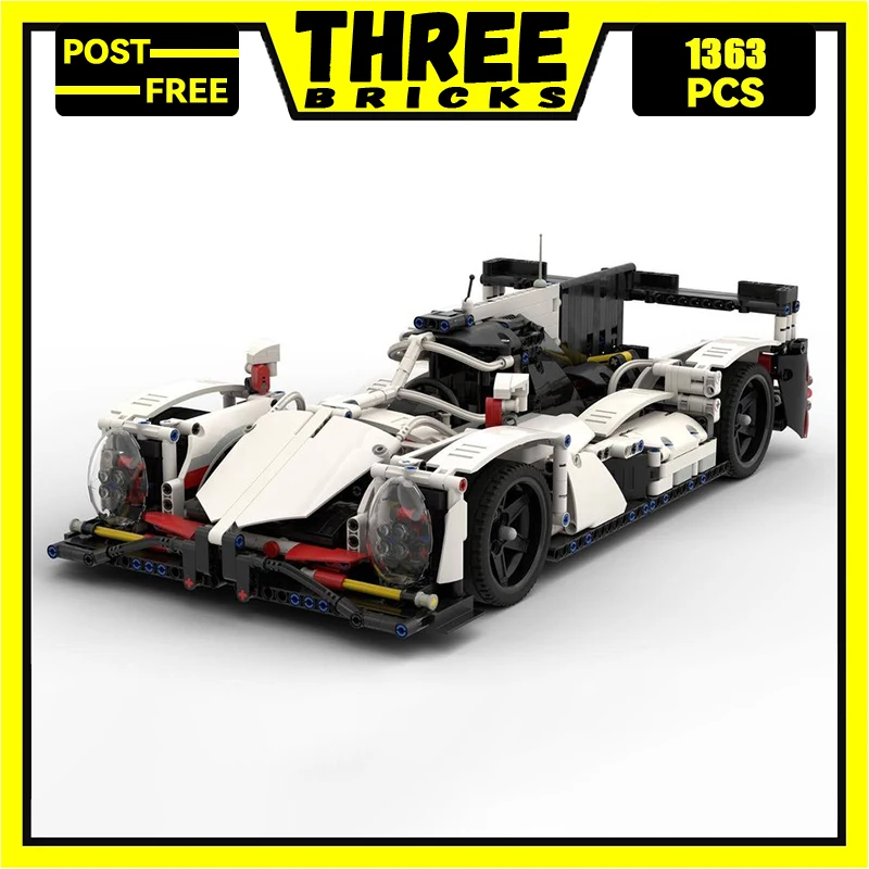 

Moc Building Blocks Classic LMP 1 Car Model Technology Bricks Vehicle Legendary Sportscar DIY Toys For Kids Children