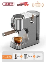 Machine à café expresso semi-automatique HiBREW, Americano à une touche, température réglable, 20 bars, cafetière à froid, cappuccino H13 1