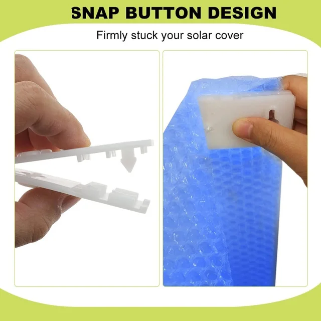 24Dic/8Kits Uszoda Borítóhenger -Rögzítő Hevederek Készlet Univerzális Napenergia -Takaró Nejlon Csengő Csík Csat Kötőelemek - Image 5