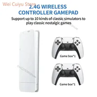 64G Game Stick M15 4K Video TV Игровая консоль Беспроводные геймпады Видеоигра 64G 40000+/50000+ Классические аркадные игры HD для двух игроков — изображение 4