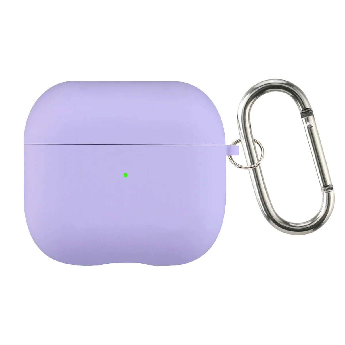 Flocking Silicone Bluetooth Headphone Case with Metal Buckle - Wireless Charging Compatible Cover
