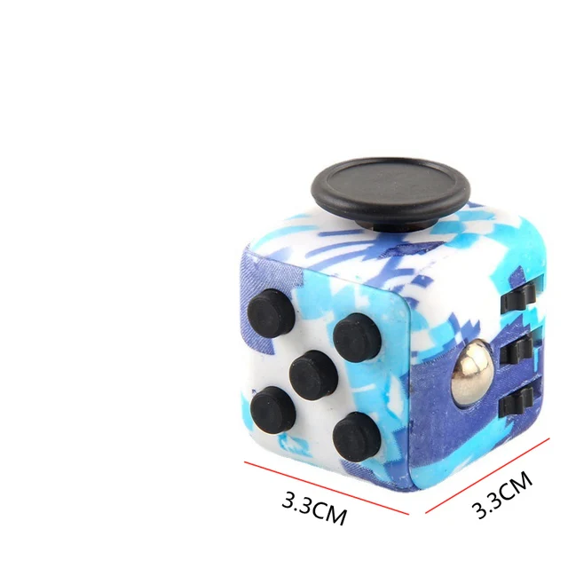 Stress Cubes Relief Dice Toys Decompression Antistress Dice Anxiety Kids Toys Funny Plastic Gaming Dice Toys For Adult 18 Gifts 6